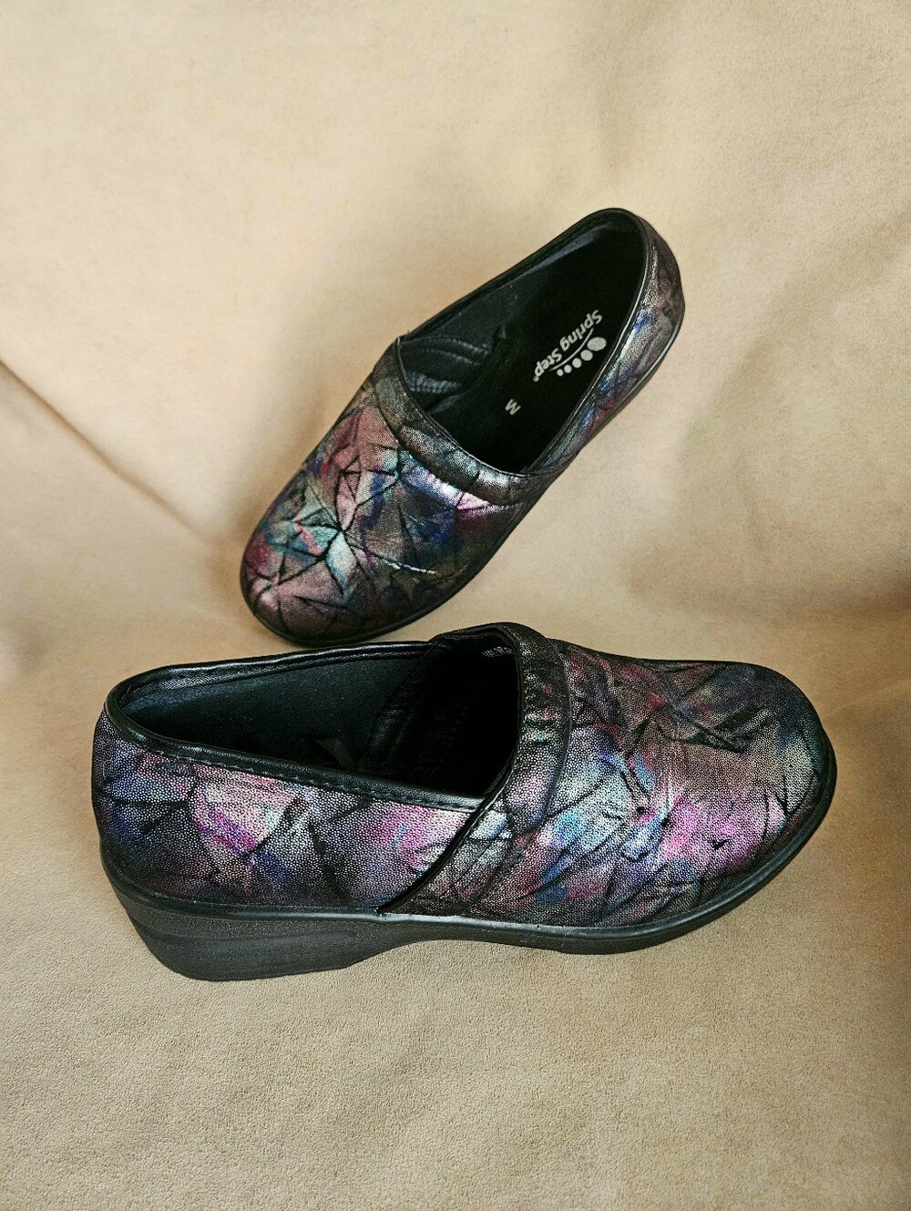 NWOT Spring Step 8.5 W Women's Slip On Comfort Skid Resistant Mule Shoes